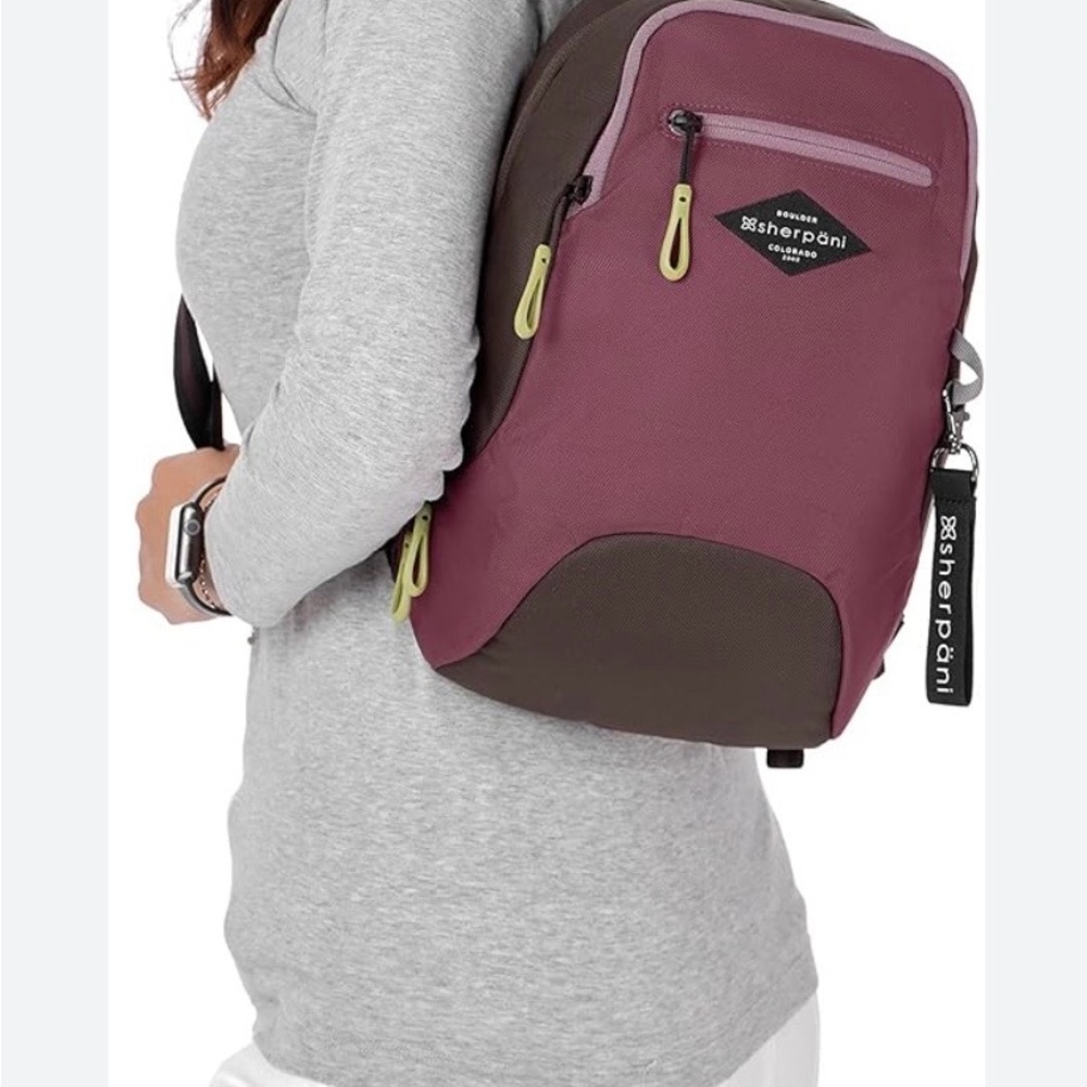 Sherpani Mulberry and Chocolate Backpack NEW!!